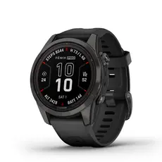 Garmin Fenix 7S Pro Sapphire Solar Titanium - Smart Sports Watch, Carbon Gray