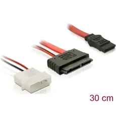 Delock 84384 - Cable Micro SATA male + 2 pin Power 5 V > SATA. 7pin, 30 cm