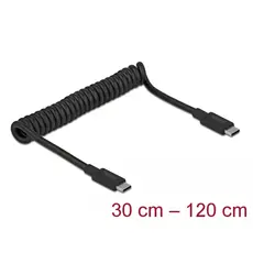 כבל מסולסל USB-C 3.1 Gen 2 ז/ז PD 3A E-Marker