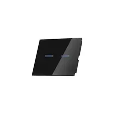 Semicom SW-3GEV2/B - Smart Lighting Switch, 2-Breakers, Black