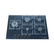 Hyundai HAS-705GBMCB - Gas Stove, 5-Flames, Glass