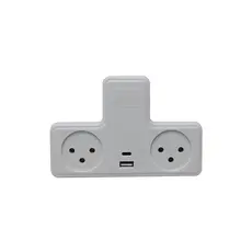 Semicom SW-T2UC - T Power Splitter, 2U, TYPE C + USB