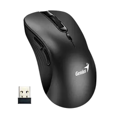Genius 31030040403 Wireless Ergonomic Silent Mouse - USB-A Receiver, 800/1200/1600dpi, 2YR