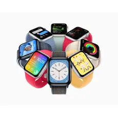 Apple Watch Series 8 - Smartwatch, GPS + Cellular, 41mm, Stainless Steel with Sports Band