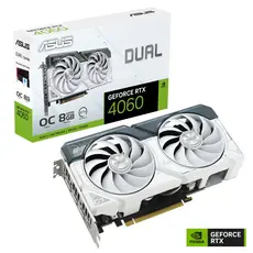 ASUS Dual -RTX4060-O8G-WHITE - Video Card, NVIDIA, GeForce RTX­ 4060, 8GB, GDDR6