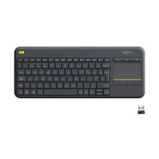 Logitech K400 Plus - Wireless Touch Keyboard, Black