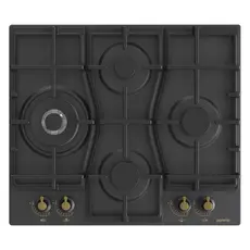 Gorenje GW6D42CLB - Gas Hob, 4 Burners, 130 mm, Black, 1YR – כיריים