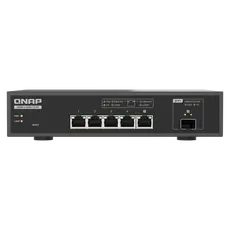 QNAP QSW-L3205-1C4T Lite Managed Switch - 4x 10GbE BASE-T, Desktop, Black, 1YR