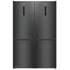Gorenje NRK619EABXL4 Refrigerator-Freezer - 300 L, E, 1850 mm, Black, 1YR