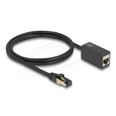 Delock 87105 - Network Extension Cable RJ45 plug to RJ45 jack Cat.8.1 S/FTP, 1m, Black