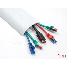 Delock  20707 - PVC Cable Duct, 1m x 89mm, White, צבע המוצר: White