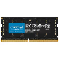 Crucial CT2K64G56C46S5 Memory Module  - 64GB, DDR5, 262-pin SO-DIMM, מערך/סידור הזיכרון: 1 x 64 GB, זיכרון פנימי: 64 GB