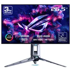 ASUS 90LM0CF2-B01971 Computer Monitor - 26.5", Quad HD, 540Hz, Black, 1YR