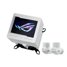 ASUS 90RC00V2-M0UAY0 ROG RYUJIN III WB White Edition Liquid CPU Cooler - AMD AM5/AM4, Intel LGA 1851/1700/1200/115x, 1 pc(s), צבע המוצר: White