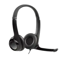 Logitech 981-000406 Headphones - Built-in Microphone, Black