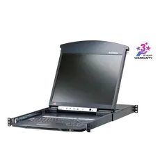 ATEN KL1516AIN-AXA-AG LCD KVM Switch - VGA, 19", 1920 x 1200 pixels, US English, Black