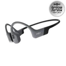 SHOKZ S710-ST-GY Headphones - Bone Conduction, Wireless, Bluetooth 5.4, Built-in Microphone, IP68, Grey, 2YR