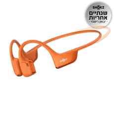 SHOKZ OpenRun Pro 2 Mini S820OR Headphones - Wireless, Bluetooth 5.3, Dual Noise-Canceling Mic, IP55, Orange, 2YR