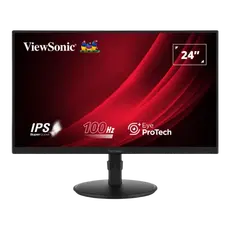 ViewSonic VG2408A-MHD Monitor - 24", Full HD, IPS, 100 Hz, 16:9, Flat, Black