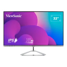 ViewSonic VX3276-MHD-3 Computer Monitor - 31.5", Full HD, IPS, 75 Hz, Silver