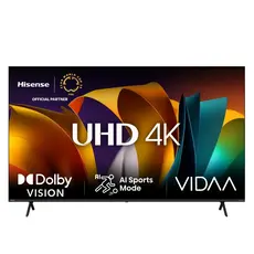 Hisense 65A69N TV - 65", 4K Ultra HD, DLED, 60 Hz, VIDAA, Wi-Fi, Bluetooth, Black