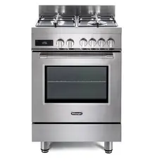 DeLonghi PRO 66 MXL PZ Freestanding Cooker - Gas, 4 Burners, A, Stainless Steel, 1YR