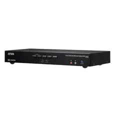 ATEN CS1844 KVM Switch - HDMI 2.0, 10 ports, 4K DCI, 4 displays, Black, 1YR