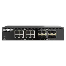 QNAP QSW-3216R-8S8T Unmanaged Switch - 8x 10G RJ-45, Half-width Rackmount, L2, AC, Black, 2YR