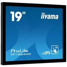 Iiyama TF1934MC-B7X Touch Monitor - 19", SXGA, IPS LED, 75 Hz, 5:4, Flat, Touch, IP65, Black, 3YR – מסך מחשב