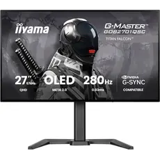 Iiyama GOB2701QSC-B1 Gaming Monitor - 27", 2K, WOLED, 280 Hz, Black, 3YR