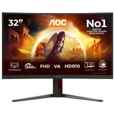AOC C32G4Z Gaming Monitor - 31.5", Full HD, VA, 260 Hz, Curved 1500R, 3YR – מסך מחשב