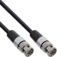 InLine 10855S Video Cable - BNC male to BNC male, 0.5m, 4K@60Hz, Black – כבל וידאו