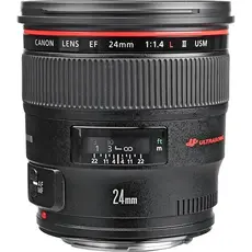 Canon EF 24mm f/1.4L II USM, Black