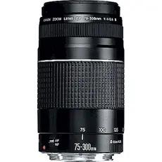 Canon EF 75-300mm f/4.0-5.6 III, Black