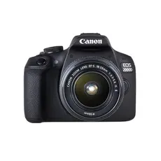 Canon EOS 2000D + EF-S 18-55mm f/3.5-5.6 IS II SLR Camera Kit 24.1 MP, CMOS, 6000 x 4000 pixels, Black