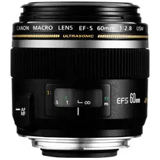 Canon EF-S 60mm f/2.8 Macro USM, Black