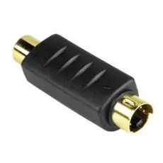 RCA Female To SVHS Male Gold Adapter