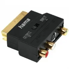 Scart 21pin Male To 3x RCA+Svideo Female Adapter