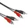 Nedis CA-550470 - Stereo Audio Cable 2x RCA Male to 2x RCA Male, Nickel Plated, 5m,Round, Black Nedis CA-550470 - Stereo Audio Cable 2x RCA Male to 2x RCA Male, Nickel Plated, 5m,Round, Black