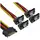 InLine 29683X - SATA Power 1 to 4 Cable female / 4x SATA male Angled with Latches, 0.3m InLine 29683X - SATA Power 1 to 4 Cable female / 4x SATA male Angled with Latches, 0.3m