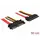 Delock 84361 - Extension Cable, SATA 6 Gb/s 22 pin plug > SATA 22 pin Receptacle, (5 V + 12 V), 50 cm Delock 84361 - Extension Cable, SATA 6 Gb/s 22 pin plug > SATA 22 pin Receptacle, (5 V + 12 V), 50 cm
