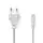 Nedis PCGP11040WT50 - Power Cable, Power Plug Type F, C7 Coupler, 5m, White Nedis PCGP11040WT50 - Power Cable, Power Plug Type F, C7 Coupler, 5m, White