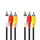 Nedis 550173 - 3x RCA Male Cable, Nickel Plated, 480p, 3m, Round, PVC, Black Nedis 550173 - 3x RCA Male Cable, Nickel Plated, 480p, 3m, Round, PVC, Black