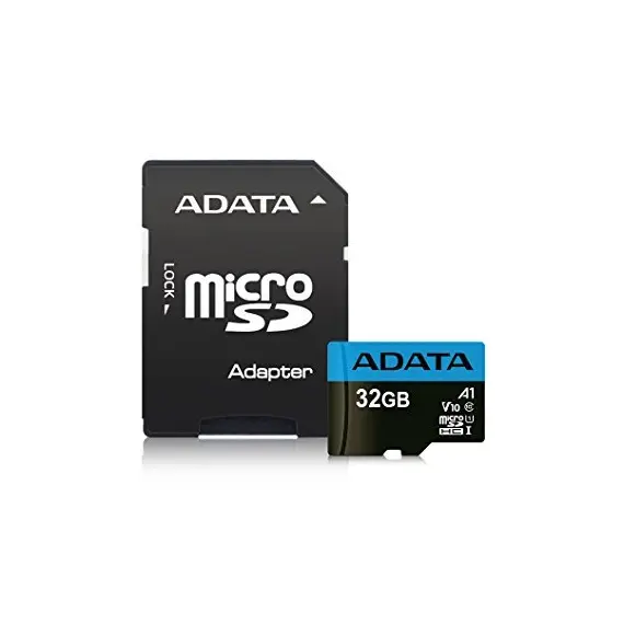 ADATA AUSDH32GUICL10A1-RA1 - 32GB Memory Card, MicroSDHC, Class 10, UHS-I + Adapter