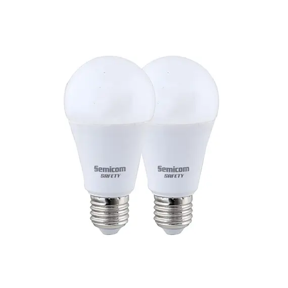 זוג נורות 12W A60 SAFETY אור חם