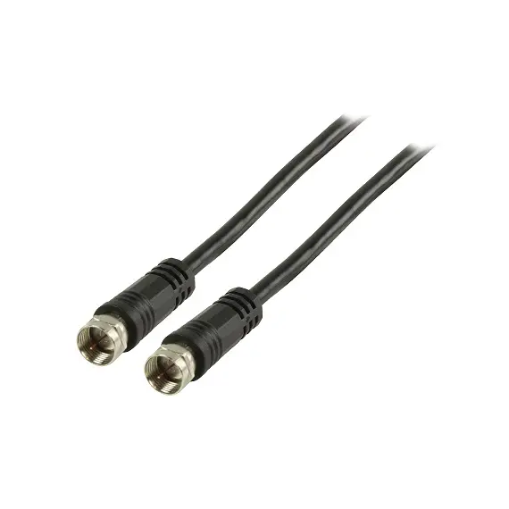 Valueline VLSP41000B30 - Coaxial Cable, 3m, F, Black