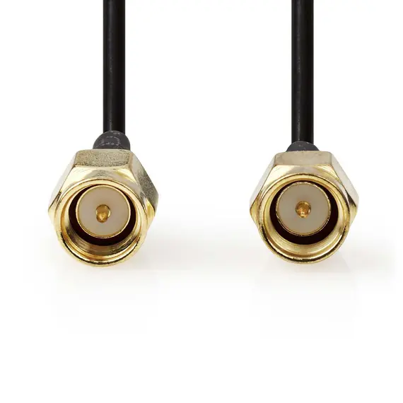 Nedis CSGP02000BK10 - SMA Cable, 1m, Coaxial, Black