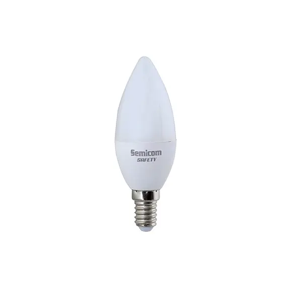 נורת נר 8W E14 SAFETY אור יום