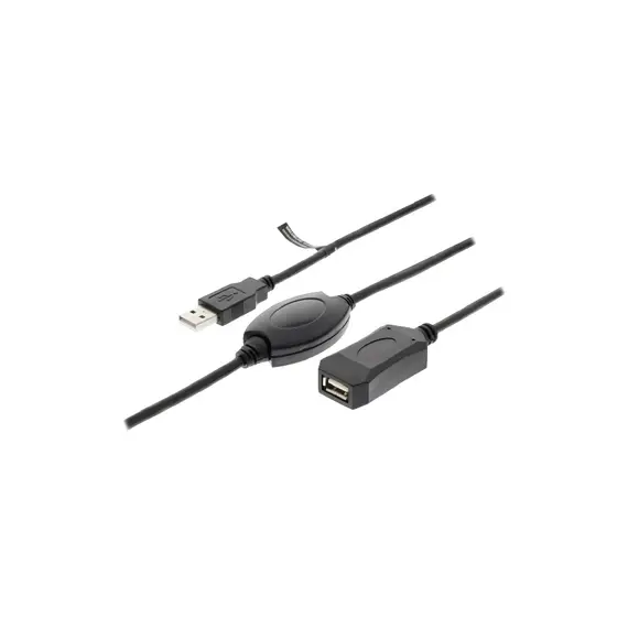 Valueline VLCRP6020 - Active USB 2.0 Extension Cable A Male - A Female 20m, Black