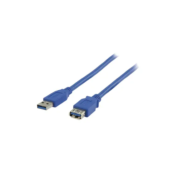 Valueline VLCP61010L10 - USB A - USB A Cable, USB 3.0, USB 3.2 Gen 1 (3.1 Gen 1), 1m, Blue